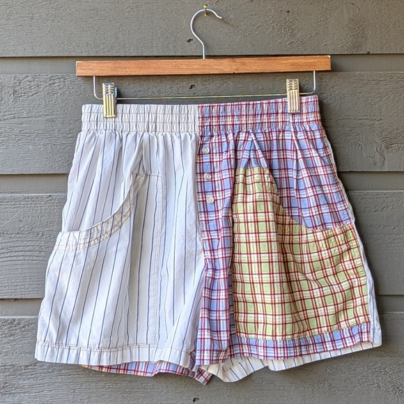 Urban Outfitters Out From Under Bailey Boxer Shorts Mixed Plaid Size Small - Picture 1 of 7